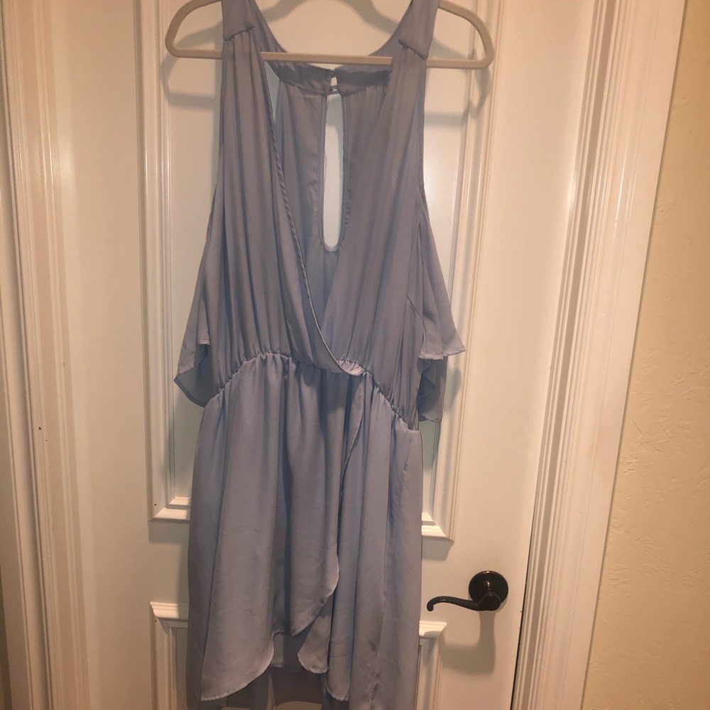 Light blue chiffon dress